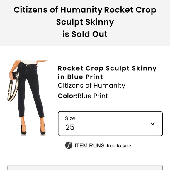 Citizens of Humanity Rocket Crop Sculpt Skinny - Picture 6 of 6